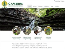 Tablet Screenshot of cambium-inc.com